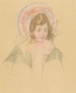 Sara Wearing a Bonnet and Coat