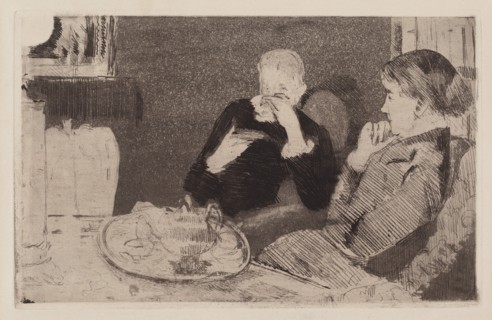 Lydia and Her Mother at Tea