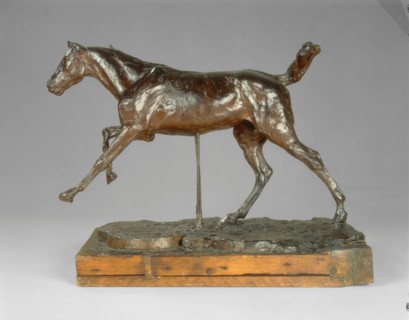 Horse Galloping on the Right Foot
