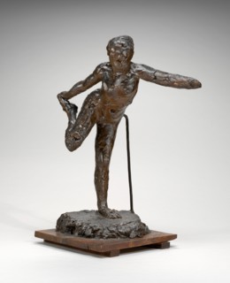 Dancer Holding Her Right Foot in Her Right Hand