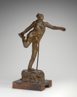 Dancer Holding Her Right Foot in Her Right Hand