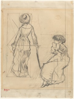 Study for "Mary Cassatt at the Louvre" [recto]