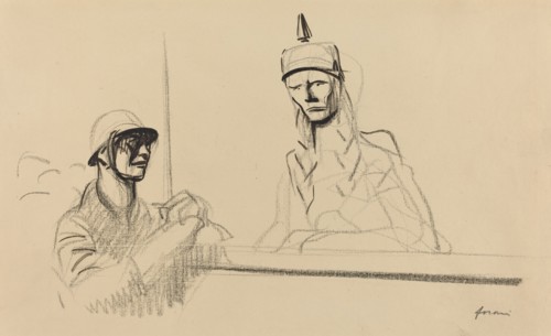 French Soldier Addressing Germania