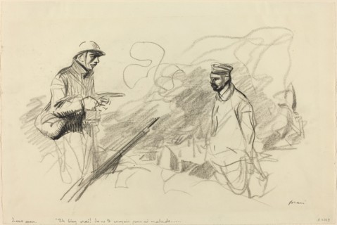 Poilu Acknowledging German Soldier