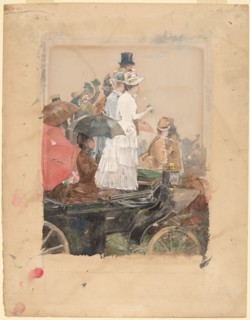 Spectators at the Grand Prix
