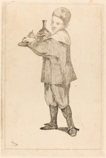 Child Holding a Tray
