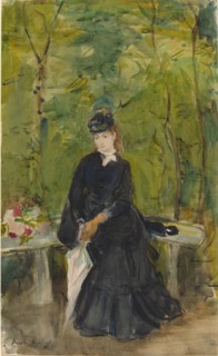 The Artist's Sister Edma Seated in a Park