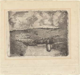 A Woman Walking along a Country Road