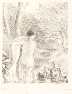 Gardeuse d'oies nue