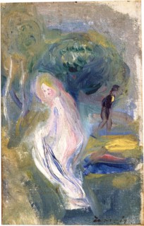 Nude with Figure in Background