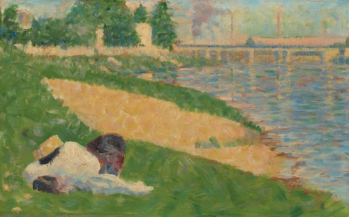 The Seine with Clothing on the Bank