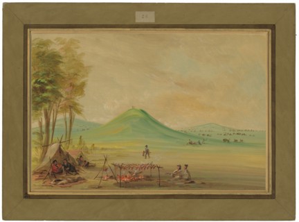 Expedition Encamped on a Texas Prairie. April 1686
