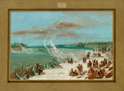 Portage Around the Falls of Niagara at Table Rock