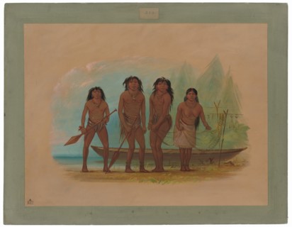 Four Fuegian Indians