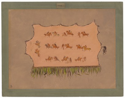 Facsimile of Chief Four Men's Robe - Mandan