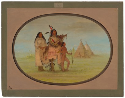 A K'nisteneux Warrior and Family