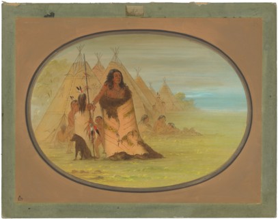 Puncah Chief Surrounded by His Family