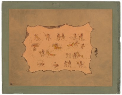 Facsimile of the Robe of Mah-to-toh-pa - Mandan