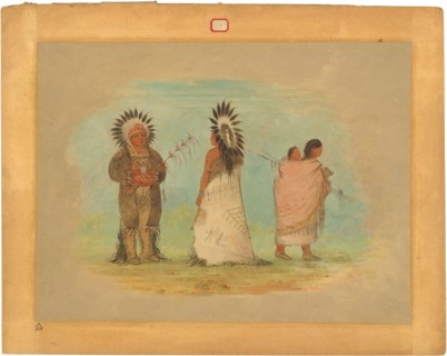 Two Ottoe Chiefs and a Woman
