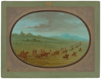 Halsey's Bluff - Sioux Indians on the March