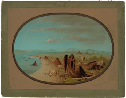 Crow Warriors Bathing