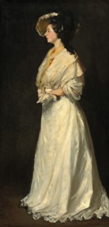 Young Woman in White