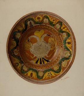 Pa. German Dish, c. 1938. Creator: William L Antrim.