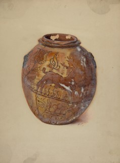 Pa. German Jar, c. 1937. Creator: William L Antrim.