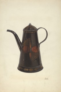 Toleware Tin Teapot