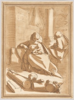 The Holy Family with the infant Saint John the Baptist