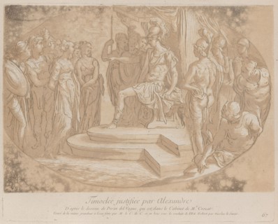 Alexander the Great freeing Timoclea; from 'Recueil d'estampes d'après les plus bea...