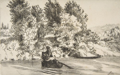 Fisherman with a net