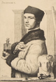Portrait of Félix Bracquemond in 1852