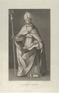 Saint Andrea Corsini dressed as Bishop of Fiesole
