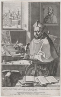 Cardinal Roberto Bellarmino at his desk