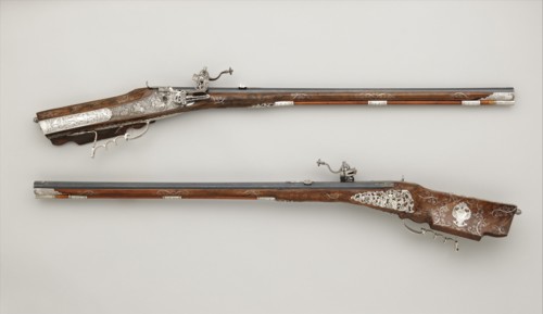 Pair of Wheellock Rifles Made for Emperor Leopold I