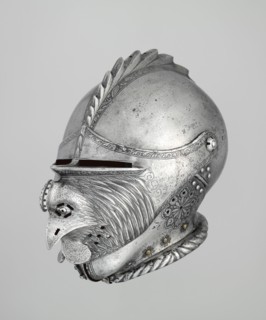 Armet with Mask Visor in the Form of a Rooster