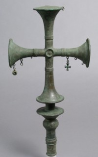 Processional Cross with Hanging Ornaments