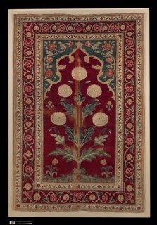 Carpet with Niche and Flower Design