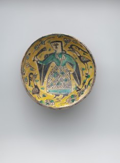 Bowl with a Figure and Birds