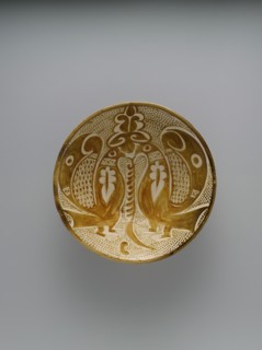 Bowl with Two Facing Peacocks