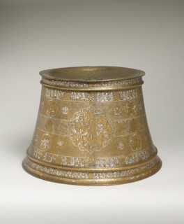 Candlestick with Enthronement Scene