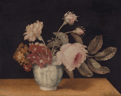 Flowers in a Delft Jar, 1663.