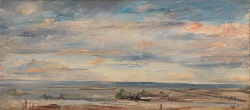 Cloud Study, Early Morning, Looking East from Hampstead;Cloud Study over Marshlands;View over Hampstead Heath Looking East from Hampstead;Cloud Study with marshlands;Cloud Study with Marshlands, 1821.