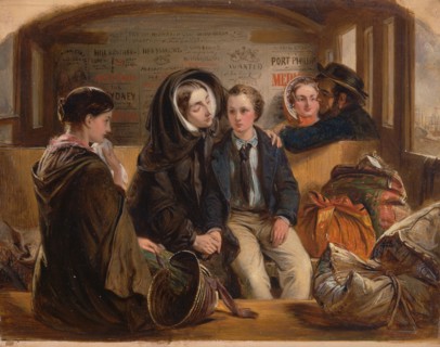 Second Class-The Parting. "Thus part we rich in sorrow, parting poor.";Third Class - The Parting, 1855.
