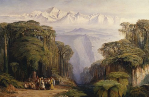 Kangchenjunga from Darjeeling;Kinchinjunga from Darjeeling, India, 1879.