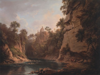Hawthornden Castle, near Edinburgh, between 1820 and 1822.