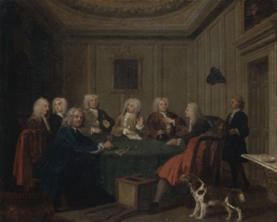 A Club of Gentlemen, ca. 1730. Formerly attributed to William Hogarth.