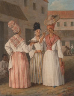A West Indian Flower Girl and Two other Free Women of Color, ca. 1769.