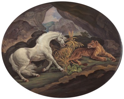 A Horse Frightened by a Lioness, ca. 1800. after George Stubbs
